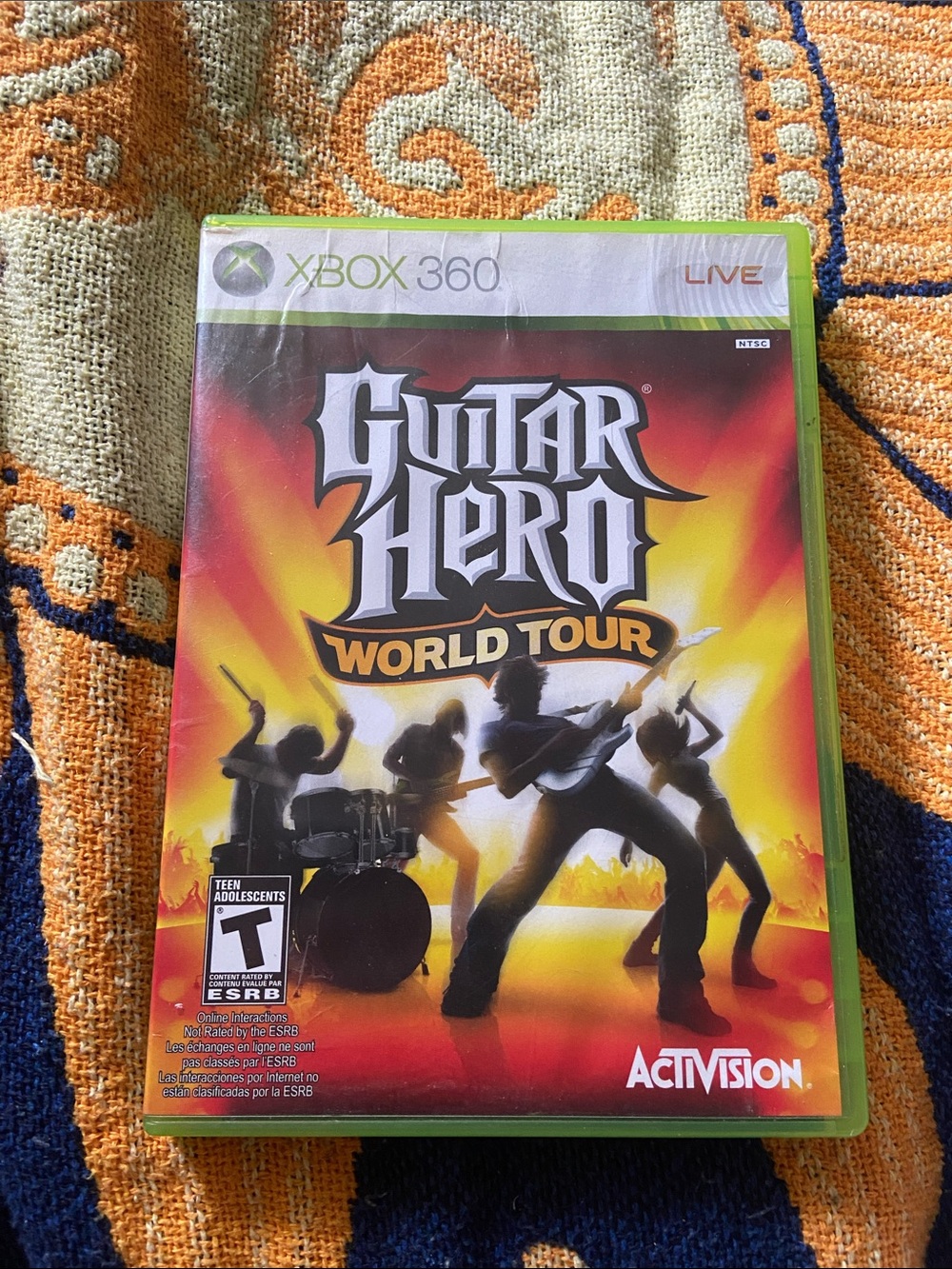 Xbox 360 Live Guitar Hero World Tour Game